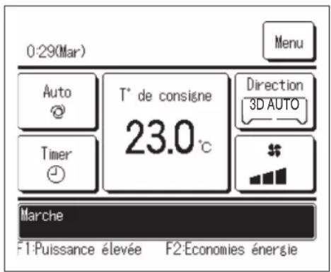 MITSUBISHI RC-EX3A - Modifier la position des volets - 5