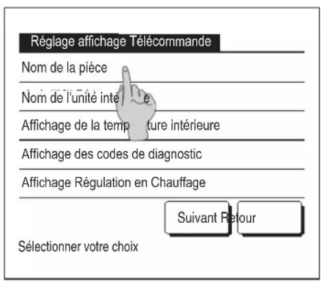MITSUBISHI RC-EX3A - ■ Réglage affichage Télécommande - 1
