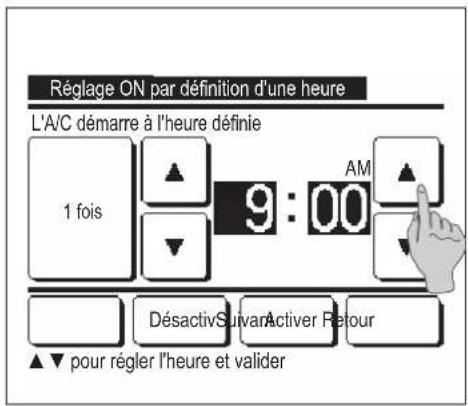 MITSUBISHI RC-EX3A - ■ Réglage ON par définition d'une heure - 1