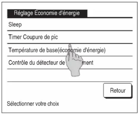 MITSUBISHI RC-EX3A - Réglage Economie d'énergie [mot de passe administrateur] - 1