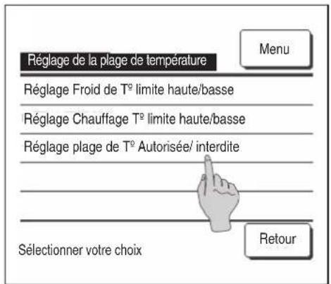 MITSUBISHI RC-EX3A - ■ Réglage de la plage de température - 1