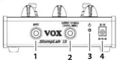 VIX STompLab IB 1 2 3 4 OUTPUT / MODES (OUTPUT MODE) R1/FF