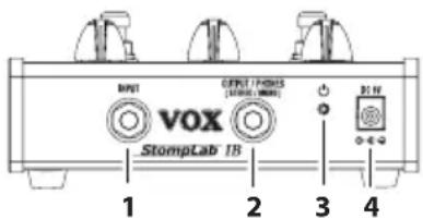 VOX StompLab IB - Pedales UP/DOWN de programas - 1