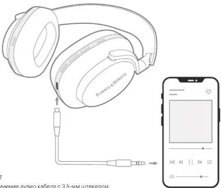 Bowers & Wilkins 7 мнение аудио кабеля с 3.5-мм штекером