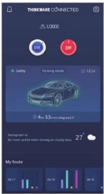 Thinkware U3000 - Afficher la disposition d'écran de la visionneuse mobile - 3