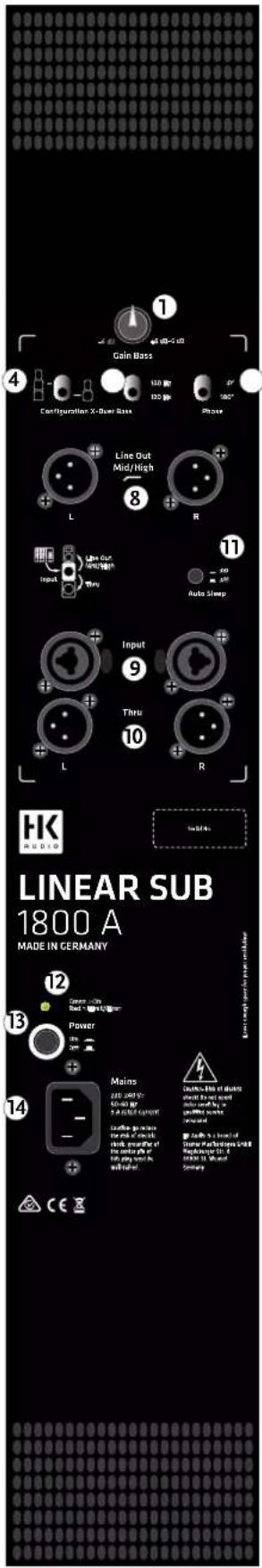HK AUDIO LINEAR SUB 1200 A - Mode (soltanto L SUB 4000 A) - 6