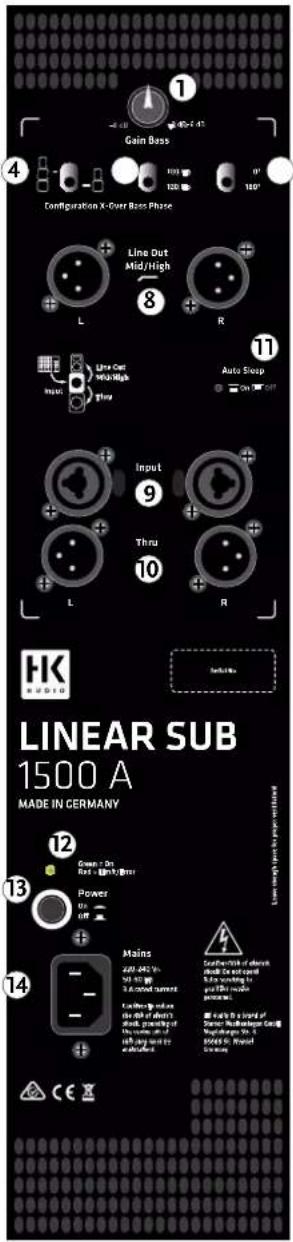 HK AUDIO LINEAR SUB 1200 A - Mode (soltanto L SUB 4000 A) - 5
