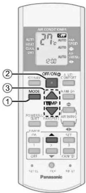 PANASONIC CS-A9PKD - Clock setting - 1