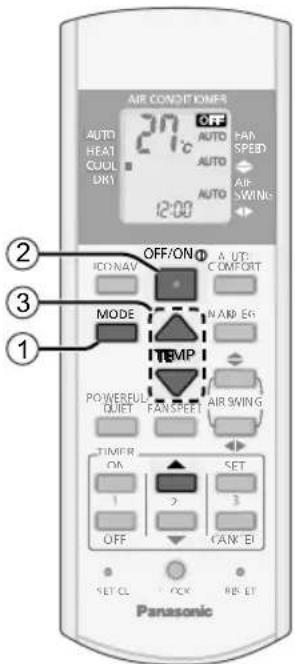 PANASONIC CS-A18PKD - Clock setting - 1
