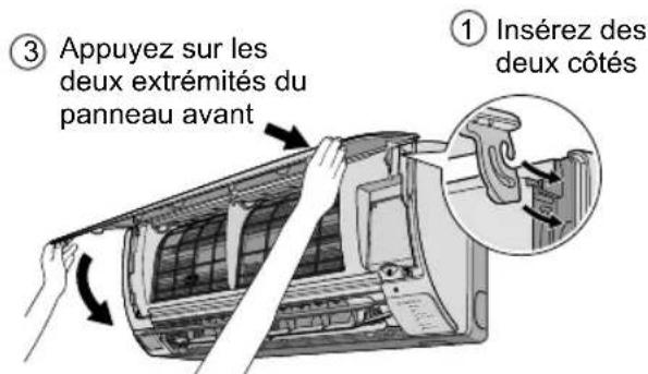 PANASONIC CS-A18PKD - Insertion des piles - 1