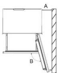 JENN-AIR JBBFR30NMX - Door Swing Dimensions - 1