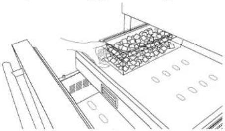 JENN-AIR JBBFR30NMX - To replace ice tray: - 1