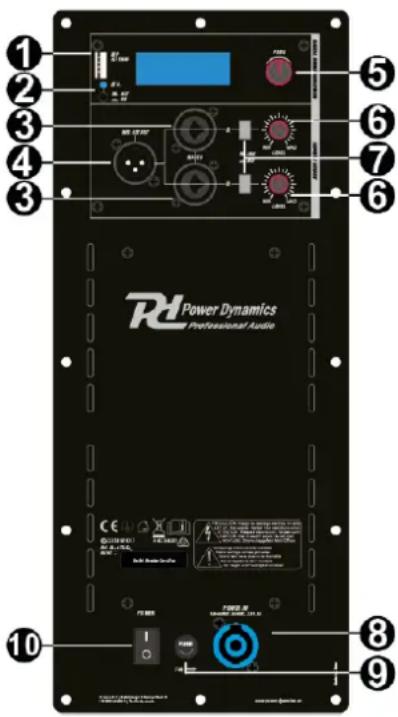 1 2 3 4 3 5 6 7 6 Power Dynamics Professional Audio 10 8 9