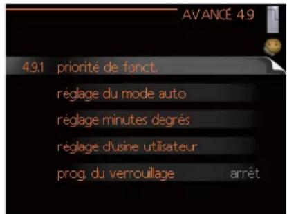 MITSUBISHI HSB100 - Menu 4.9 - avancé - 1