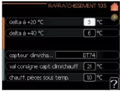 MITSUBISHI HSB100 - Menu 1.9.5 - réglages du rafraîchissement - 1