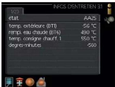 MITSUBISHI HSB100 - Menu 3.1 -infos d'entretien - 1