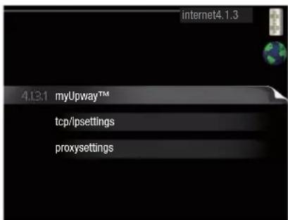 MITSUBISHI HSB100 - Menu 4.1.3 - Internet - 1