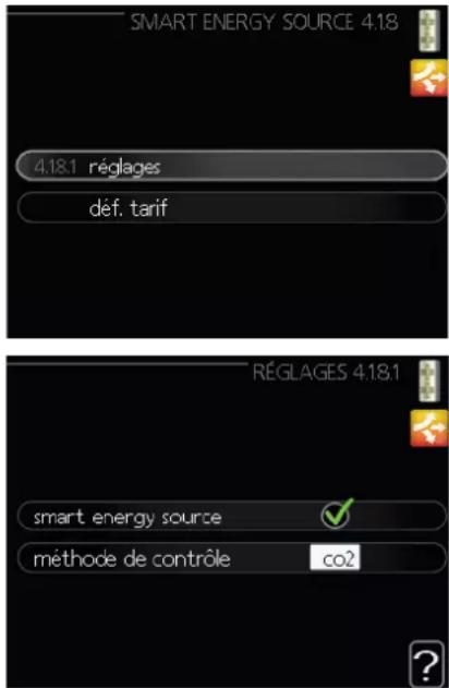 MITSUBISHI FDCW60VNX - Menu 4.1.8 - smart energy source™ (RC-HY40-W uniquement) - 1