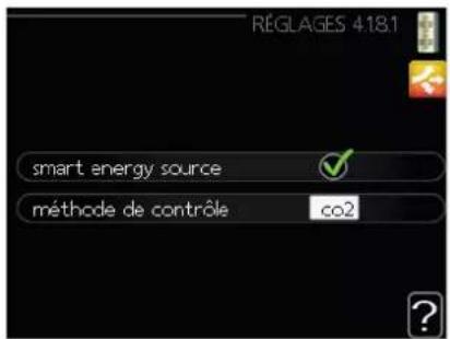 MITSUBISHI FDCW60VNX - Menu 4.1.8 - smart energy source™ (RC-HY40-W uniquement) - 3