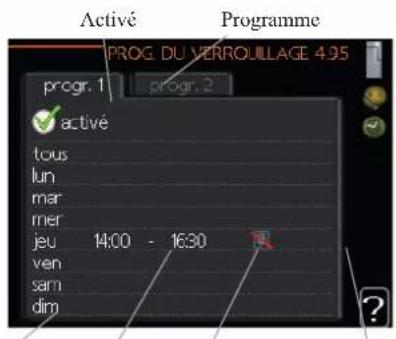 MITSUBISHI FDCW60VNX - Menu 4.9.5 - prog. du verrouillage - 1