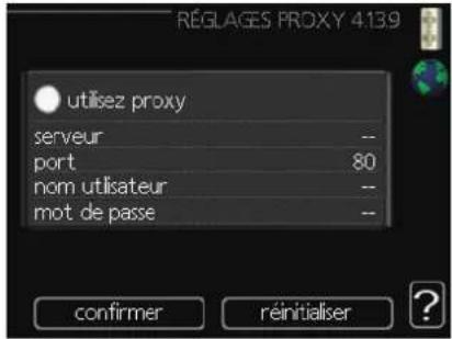 MITSUBISHI FDCW60VNX - Menu 4.1.3.9 - réglages proxy - 1
