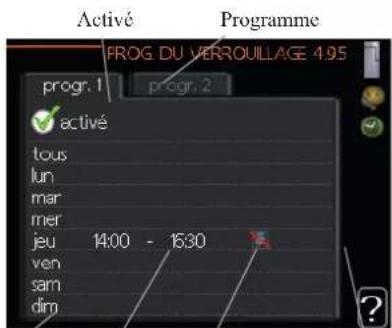 MITSUBISHI HMA100 - Menu 4.9.5 - prog. du verrouillage - 1