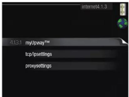 MITSUBISHI HMA100 - Menu 4.1.3 - Internet - 1