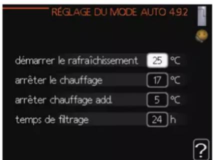 MITSUBISHI HMA100 - Menu 4.9.2 - réglage du mode auto - 1