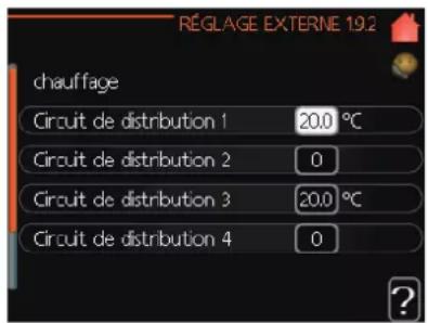 MITSUBISHI HMA100 - Menu 1.9.2 - réglage externe - 1