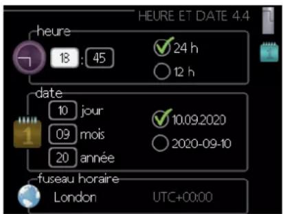 MITSUBISHI FDCW100VNX - Menu 4.4 - heure et date - 1