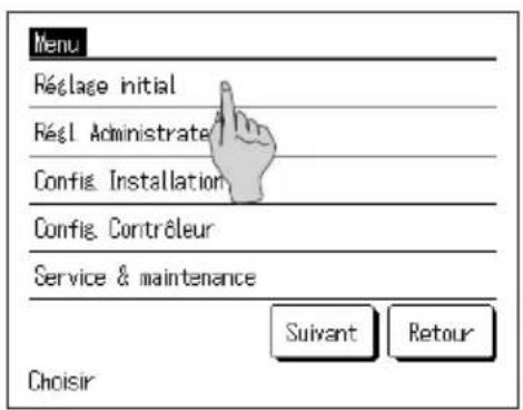 MITSUBISHI ESA30EH2 - Comment utiliser l'écran du menu - 2