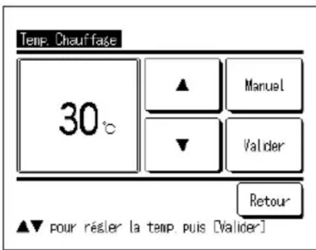 MITSUBISHI ESA30EH2 - Comment régler la température de chauffage - 2