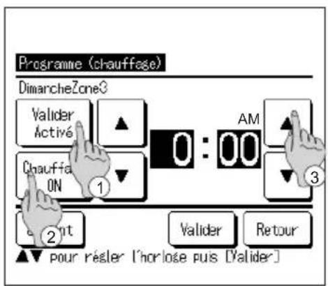 MITSUBISHI ESA30EH2 - Programme hebdomadaire (chauffage) - 2