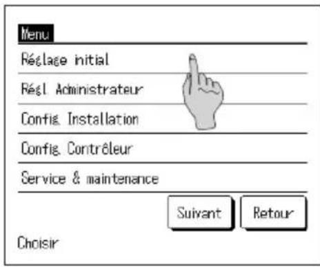 MITSUBISHI ESA30EH2 - Comment définir le réglage initial - 1