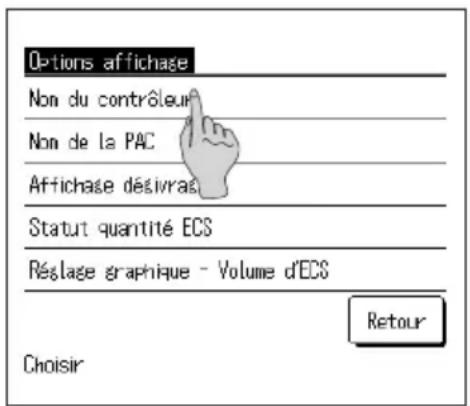 MITSUBISHI ESA30EH2 - Comment régler d'affichage du contrôleur - 1