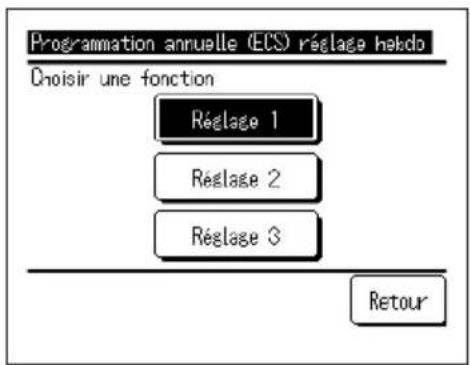 MITSUBISHI ESA30EH2 - Reglage Progrannation annuelle (CCS) - 2