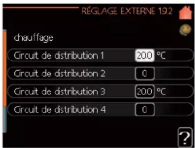 MITSUBISHI SFDCW60VNX - Menu 1.9.2 - réglage externe - 1
