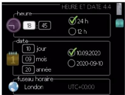 MITSUBISHI SFDCW60VNX - Menu 4.4 - heure et date - 1