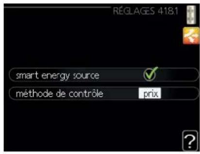 MITSUBISHI SFDCW60VNX - Menu 4.1.8 - smart energy source™ (RC-HY40-W uniquement) - 2