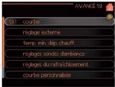 MITSUBISHI SFDCW60VNX - Menu 1.9 - avancé - 1