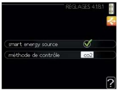 MITSUBISHI SFDCW60VNX - Menu 4.1.8 - smart energy source™ (RC-HY40-W uniquement) - 3