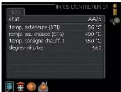 MITSUBISHI SFDCW60VNX - Menu 3.1 - infos d'entretien - 1