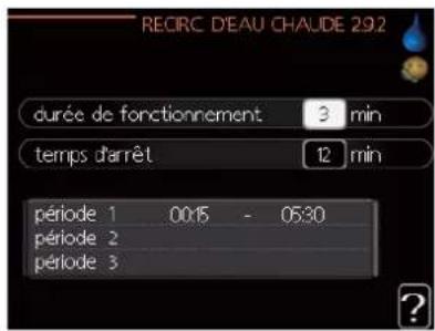 MITSUBISHI SFDCW60VNX - Menu 2.9.2 - recirc. d'eau chaude. (accessoire requis) - 1