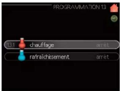 MITSUBISHI SFDCW60VNX - Menu 1.3 - programmation de température - 1