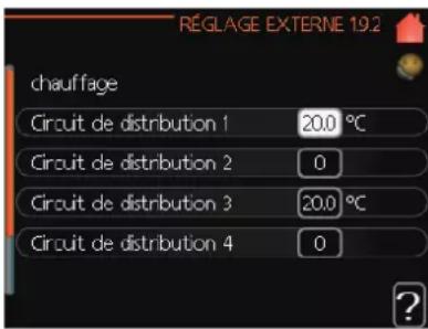 MITSUBISHI HSB60-W - Menu 1.9.2 - réglage externe - 1