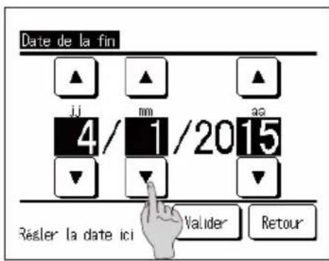 Date de la fin jj mm aa 4/1/2015 Résler la date ici Valider Retour