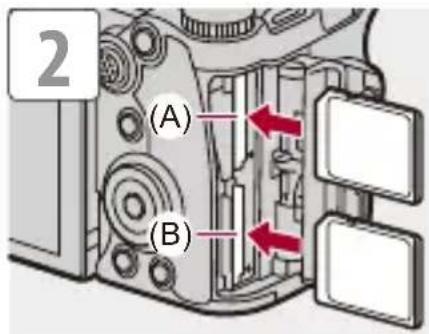 PANASONIC Lumix DC-G9M2 - Insertion des cartes (en option) - 3