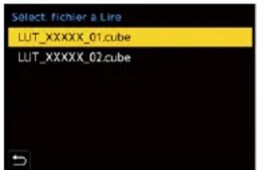 Select: fichier a Line LUT_XXXXX_01.cube LUT_XXXXX_02.cube
