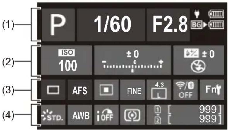 PANASONIC Lumix DC-G9M2 - Panneau de contrôle - 1