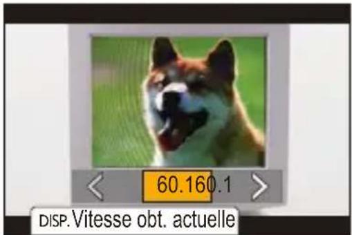 60.160.1 DISP. Vitesse obt. actuelle
